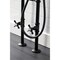 Kingston Brass CCK246K0 Freestanding Clawfoot Tub Faucet Package with Supply Line, Matte Black CCK246K0 - alternate 5
